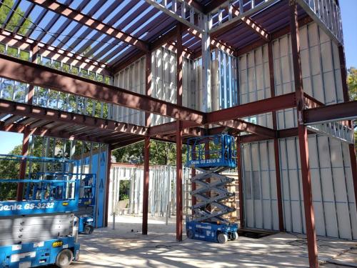 construction-process-stages-steel-framing-steel-erection-two-story